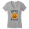 halloween pug Women's V-Neck T-Shirt