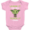 Learn It You Will Teach It I Shall Cute Yoda Baby Bodysuit
