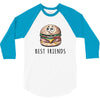 Burger and Fries Best Friends 3/4 Sleeve Shirt