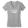 this shirt was tested on animals Women's V-Neck T-Shirt