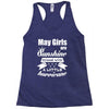 May Girls Are Sunshine Mixed With A Little Hurricane Racerback Tank
