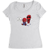unicorn spidey Women's Triblend Scoop T-shirt