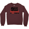 911 dispatcher heroes black logo Crewneck Sweatshirt
