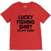 luck fishing V-Neck Tee