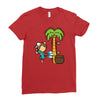 part time job   coconut farm Ladies Fitted T-Shirt