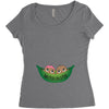 Two Peas In a Pod Twin Chocolate Babies Women's Triblend Scoop T-shirt