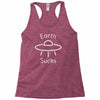 earth suck Racerback Tank