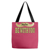 funny black mustache may the stache be with you Tote Bags