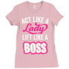 lady lift like a boss Ladies Fitted T-Shirt