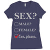 Sex Yes Please Ladies Fitted T-Shirt
