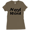 nerd is the word Ladies Fitted T-Shirt
