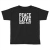peace Love Toddler T-shirt