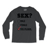 Sex Yes Please Long Sleeve Shirts