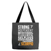 Strong Independent Motivated Scorpio Tote Bags