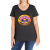 Angry Donut Ladies Curvy T-Shirt