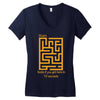 fun maze Women's V-Neck T-Shirt