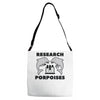 research porpoises Adjustable Strap Totes
