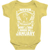 Never Underestimate Dog Rescuer Who Was Born January Baby Onesie