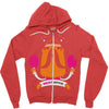 meat hippie Zipper Hoodie