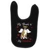 my boxer is my valentine1 Baby Bibs