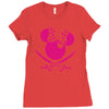 minnie mouse pirate Ladies Fitted T-Shirt