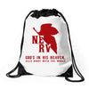 Nerv Gods In His Heaven Alls Right With The World Drawstring Bags