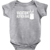 vacation alpaca bag animal humor funny Baby Onesie