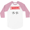 warning i kick balls 3/4 Sleeve Shirt