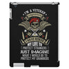I'm A Veteran Granddad T Shirt iPad 3 and 4 Case