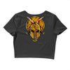 skull spartan Crop Top