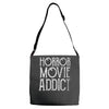horror movie addict Adjustable Strap Totes