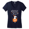 trick or treat Women's V-Neck T-Shirt