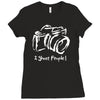 shoot people Ladies Fitted T-Shirt