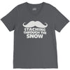 mustaching through snow V-Neck Tee