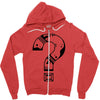 question mark Zipper Hoodie