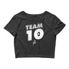 team 10  silver Crop Top