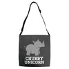 chubby unicorn rhino Adjustable Strap Totes