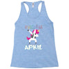 Born Unicorns-Born April Racerback Tank