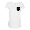 Free Birds Pocket Maternity Scoop Neck T-shirt