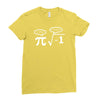 be rational get real nerdy geek pi nerd Ladies Fitted T-Shirt