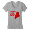 funny maine state Women's V-Neck T-Shirt