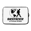 Backpacker Let's Explore The World Laptop sleeve