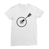 archery target Ladies Fitted T-Shirt