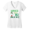 weed plant funny tee shirt 420 cannabis pot marijuana stoner gag addic Women's V-Neck T-Shirt