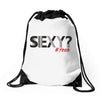 sexy shirt Drawstring Bags