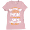 Super Cool Mom Of A Freaking Awesome Son Ladies Fitted T-Shirt