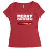 merry crispness Women's Triblend Scoop T-shirt