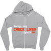 check liver light is on Zipper Hoodie