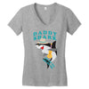 Daddy Shark -Shark Do Do Do Women's V-Neck T-Shirt