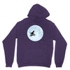 Biker Dinosaur - Dinosaur Riding A Bike To The Moon Unisex Hoodie